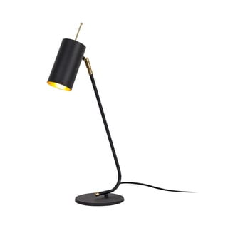 Stolní lampa v černé a zlaté barvě s kovovým stínidlem (výška 55 cm) Sivani – Opviq lights