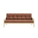 Oranžová/hnědá rozkládací pohovka 204 cm Grab - Karup Design