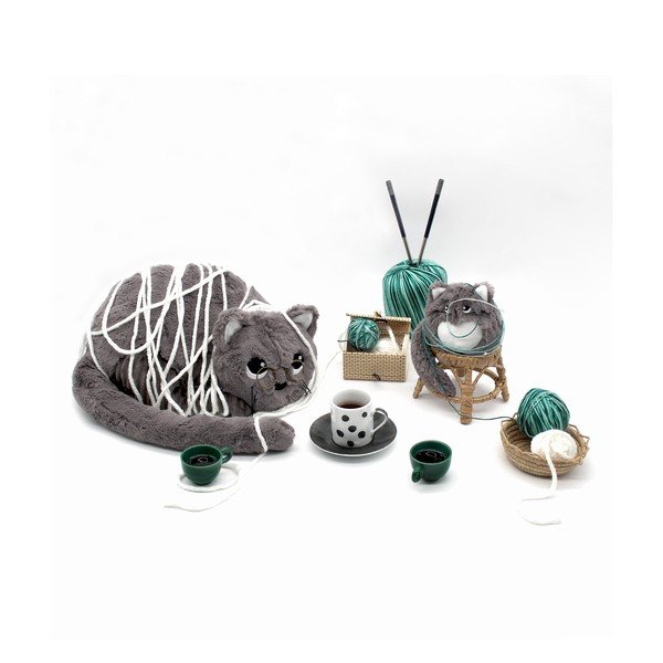 Plyšové hračky v sadě 2 ks Ptipotos Miaou – Les Deglingos-image-2