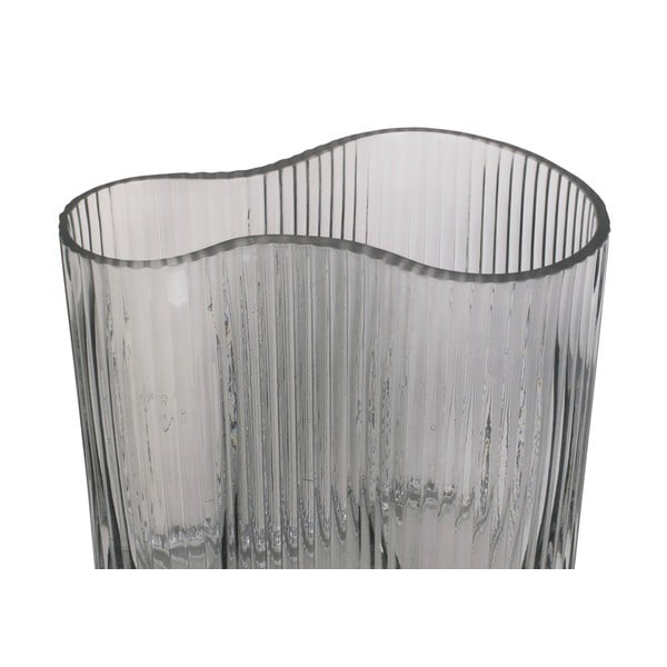 Šedá skleněná váza PT LIVING Wave, výška 18 cm-image-2