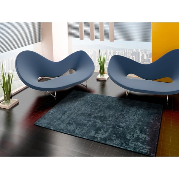 Modrý koberec z viskózy Universal Margot Azul, 140 x 200 cm-image-1