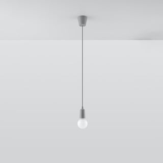 Šedé závěsné svítidlo ø 5 cm Rene – Nice Lamps