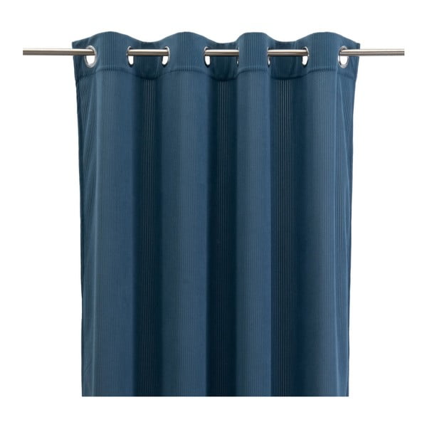 Modrý manšestrový závěs 140x260 cm Merely – Casa Selección