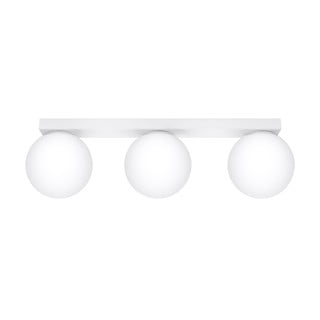 Bílé stropní svítidlo se skleněným stínidlem ø 12 cm Umerta – Nice Lamps
