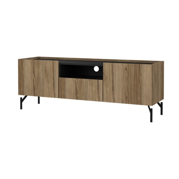 Hnědý TV stolek v dekoru dubu 147x54x41 cm Bergen – Tvilum-image-3