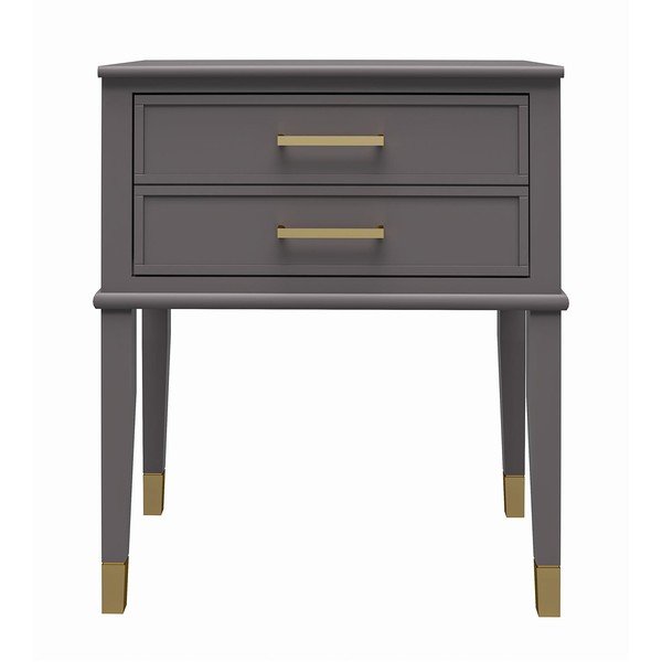 Tmavě šedý noční stolek Westerleigh – CosmoLiving by Cosmopolitan-image-2