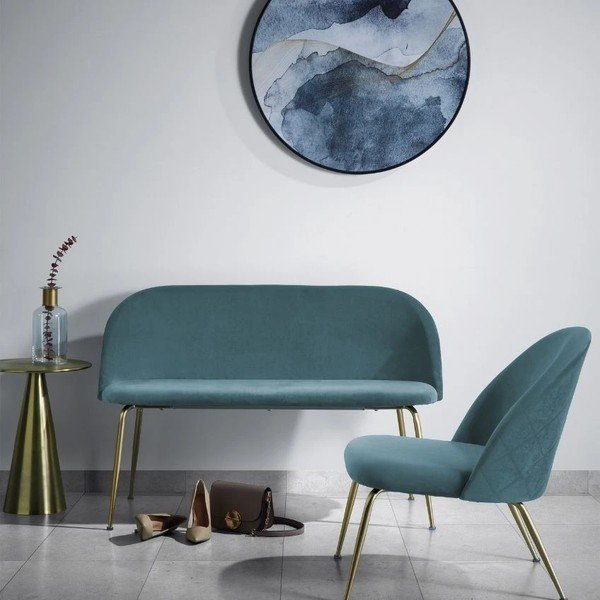 Hliníkový kulatý odkládací stolek ø 39 cm Rhet – Kave Home-image-1