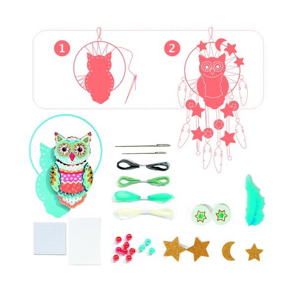 Set pro výrobu strážce snů Djeco Owl-image-2
