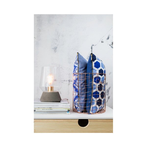 Sada 2 polštářů s výplní Karup Deco Cushion Ocean Geometry/Navy, 45  x  25  cm-image-2