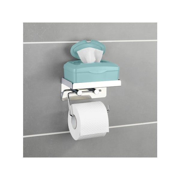 Samodržící držák na toaletní papír s odkládací plochou Wenko-image-1