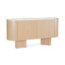 Komoda v dekoru dubu ve světle přírodní barvě 160x80,5x45,5 cm Otilia – Bizzotto