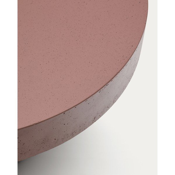 Betonový kulatý zahradní konferenční stolek ø 66 cm Aiguablava – Kave Home-image-4