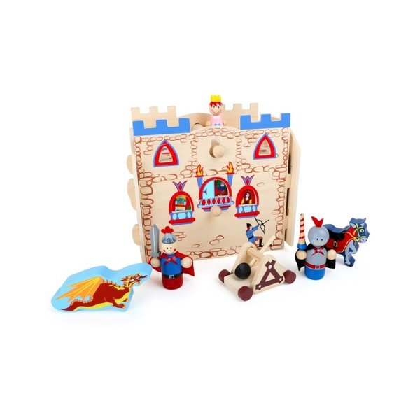 Dřevěný domeček na hraní s figurkami Legler Knights-image-2