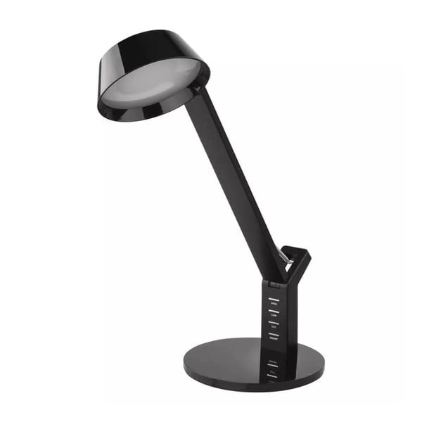 Černá LED stmívatelná stolní lampa (výška 39 cm) Simon – EMOS