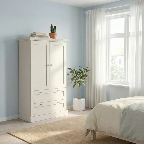 Béžová matná skříňka 83x130x35 cm Binz – Støraa-image-1