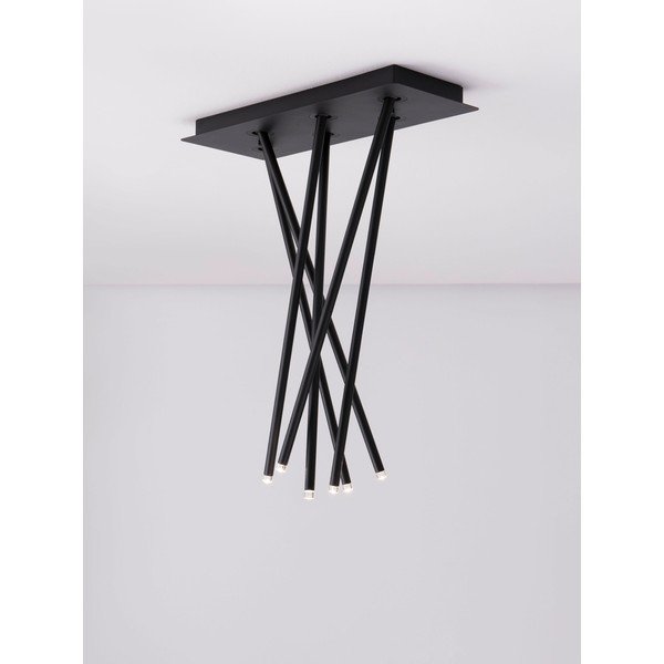 Matně černé hliníkové LED stropní svítidlo s ohybatelnou konstrukcí 20x50 cm Stilvi – Nova Luce-image-2