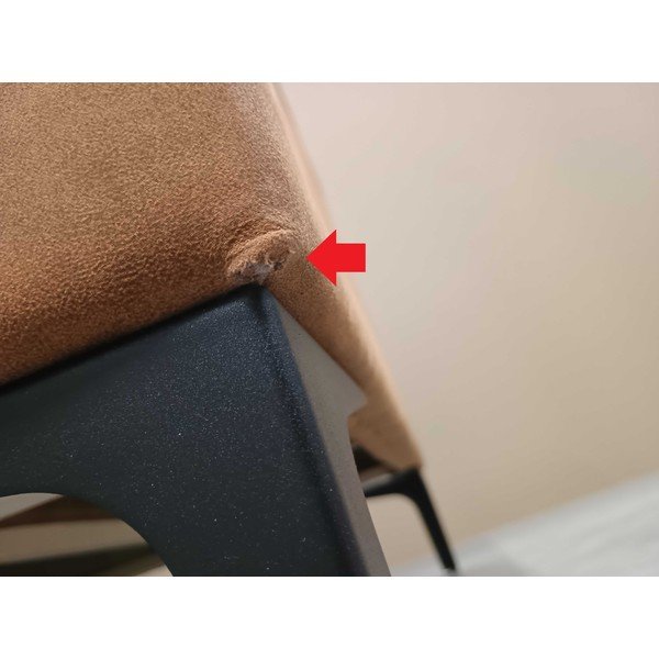 Koňakově hnědá pohovka z imitace kůže 224 cm Copenhagen - II. jakost – Scandic-image-3