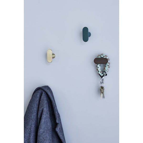 Nástěnný kovový háček ve zlaté barvě Piccolo – Hübsch-image-1