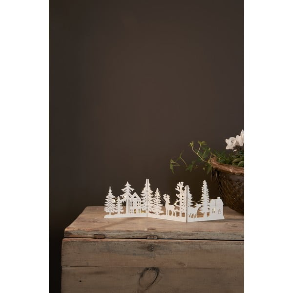 Bílá světelná dekorace s vánočním motivem Fauna – Star Trading-image-3