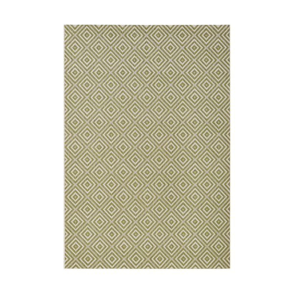 Zelený venkovní koberec NORTHRUGS Karo, 200 x 290 cm