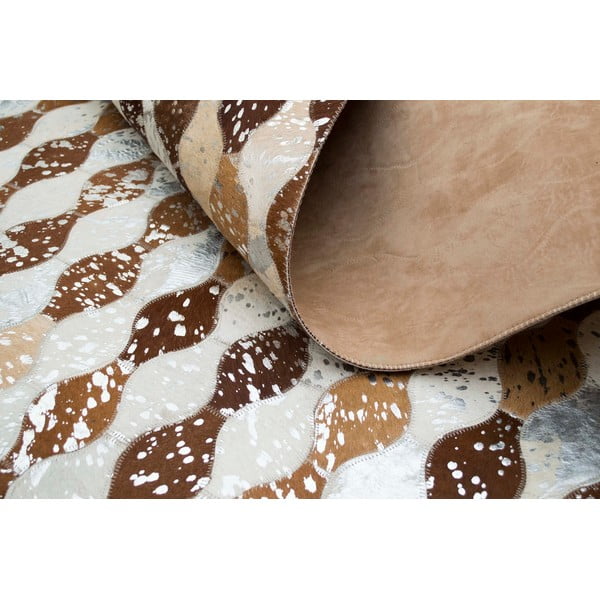 Koberec z pravé kůže Sao Paulo Sparkle, 140x200 cm-image-1