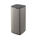 Šedý dotykový ocelový odpadkový koš 30 l Bo Touch – Brabantia