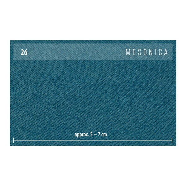 Modrá rohová pohovka s kovovými nohami MESONICA Puzo, levý roh-image-4