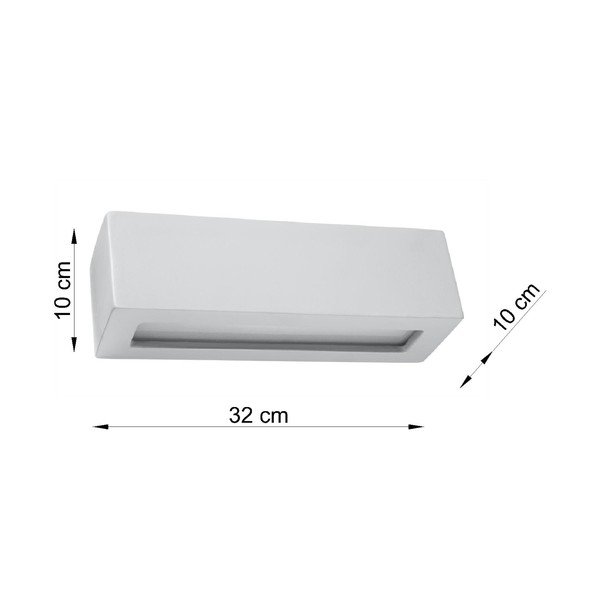 Šedé keramické nástěnné svítidlo Sollux Vega-image-2
