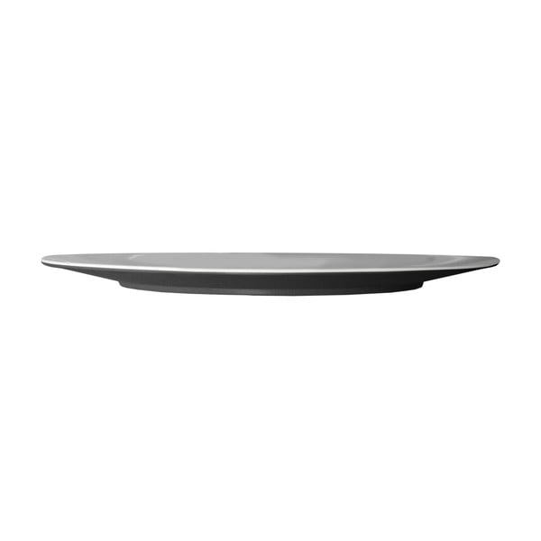 Černý talíř Entity, 33.2 cm