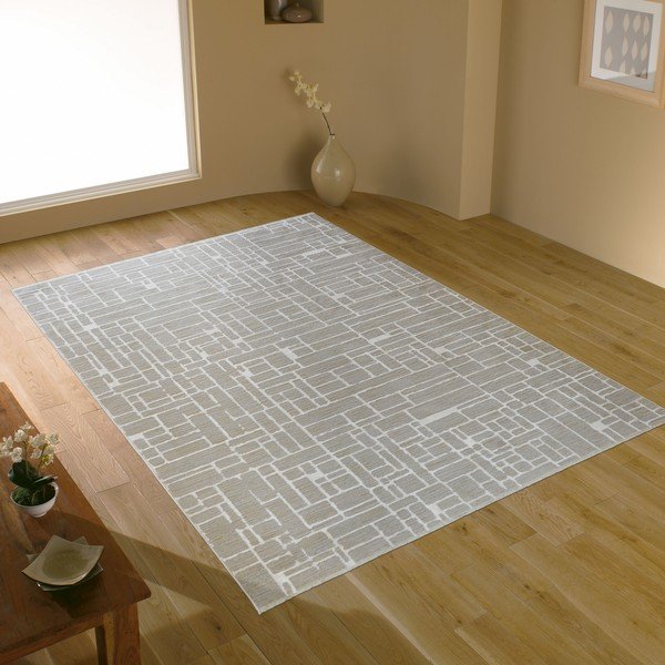 Šedo-béžový koberec 200x290 cm Jaipur – Webtappeti-image-1