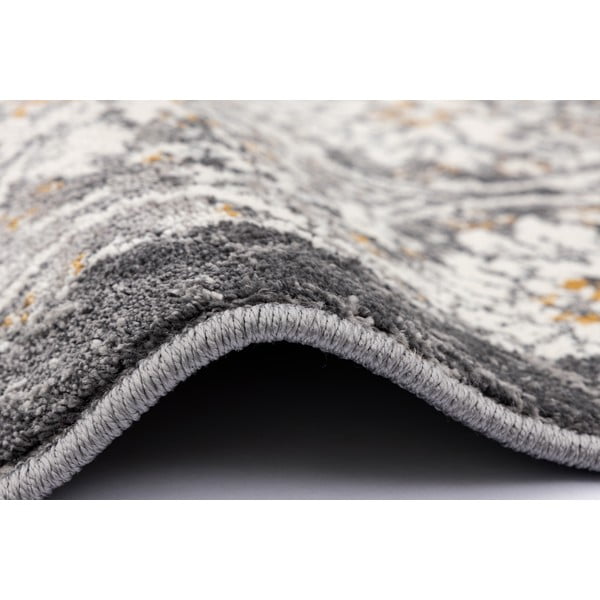 Tmavě šedý/slonovinový běhoun 80x250 cm Soft Viskan – FD-image-2