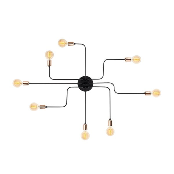 Nástěnné svítidlo v černé a bronzové barvě Truva – Opviq lights
