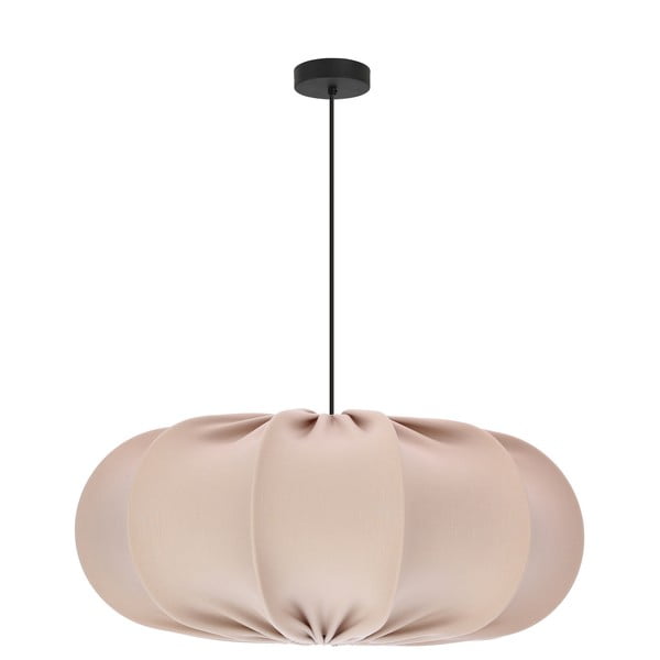 Béžové závěsné svítidlo s textilním stínidlem ø 52 cm Cafee – Candellux Lighting