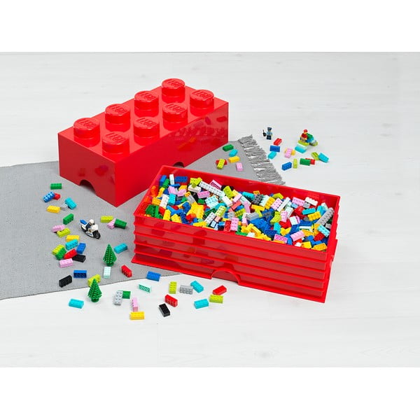 Červený úložný box LEGO®-image-2