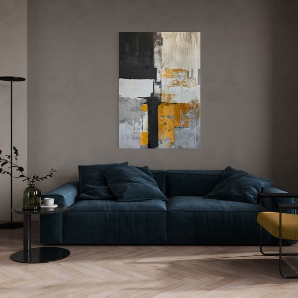 Obraz s ručně malovanými prvky na plátně 70x100 cm Jade – Styler-image-2