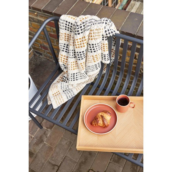 Černá kovová zahradní lavice Villa – Hübsch-image-3