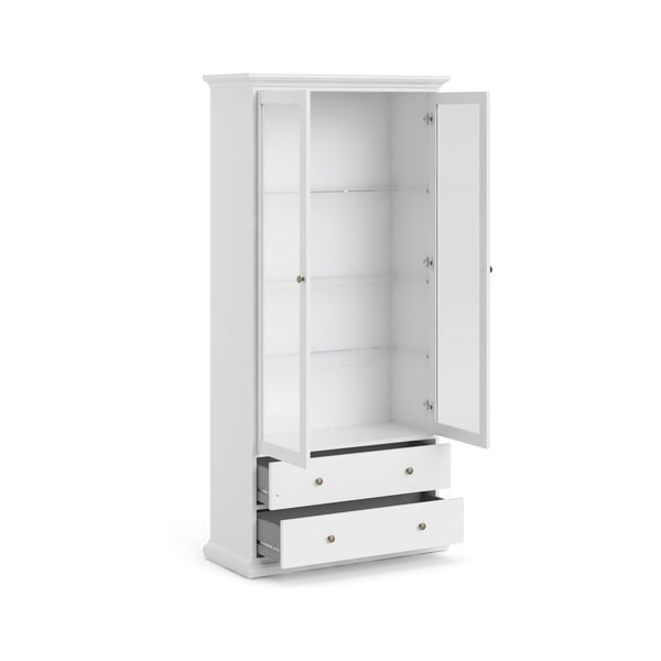 Bílá vitrína 96x201 cm Paris – Tvilum-image-4