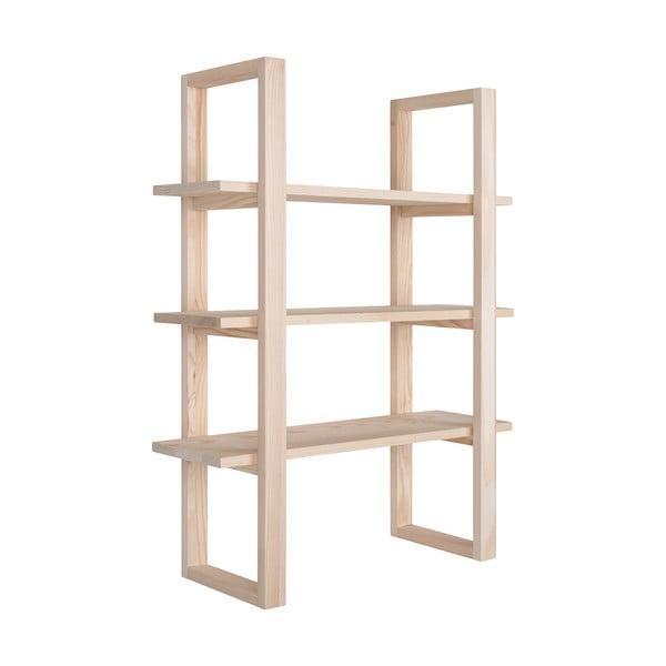 Patrová police z masivu pavlovnie v přírodní barvě 48 cm Santiago – House Nordic-image-3