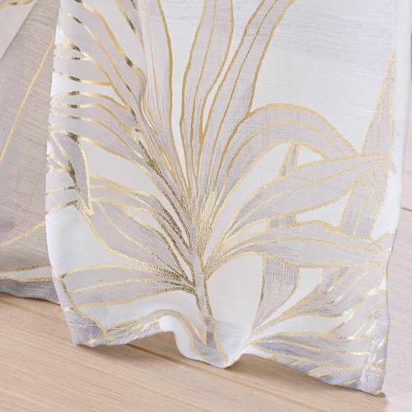 Záclona v béžové a zlaté barvě 135x240 cm Vayana – douceur d'intérieur-image-3