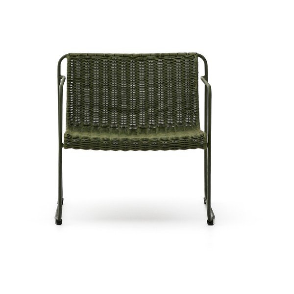 Zelené kovové zahradní křeslo Maurina – Kave Home-image-2