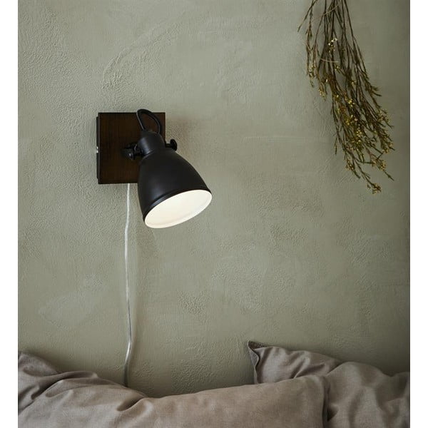 Černé nástěnné světlo Markslöjd Native, výška 18,5 cm-image-2