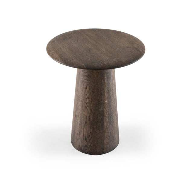 Kulatý odkládací stolek z dubového dřeva ø 40 cm Mushroom – Gazzda-image-3