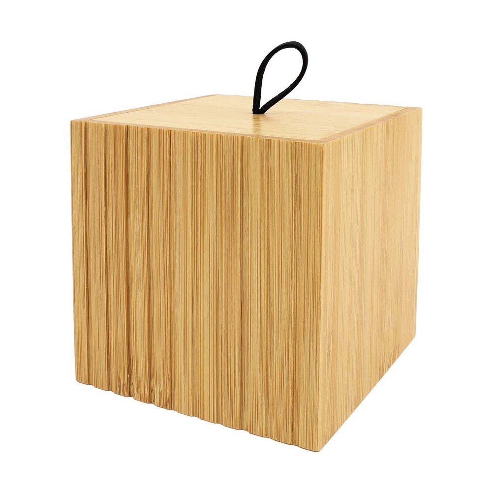 Bambusový koupelnový organizér na vatové tampony v přírodní barvě Hanoi – douceur d'intérieur