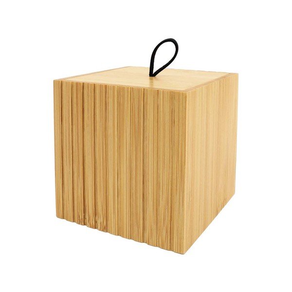 Bambusový koupelnový organizér na vatové tampony v přírodní barvě Hanoi – douceur d'intérieur