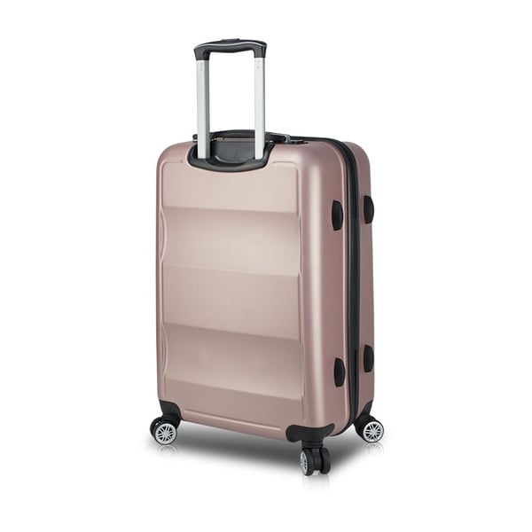 Růžový cestovní kufr na kolečkách s USB portem My Valice COLORS LASSO Large Suitcase
