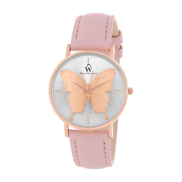 Dámské hodinky s řemínkem ve světle růžové barvě Olivia Westwood Pejola