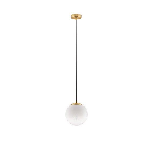 Bílé/ve zlaté barvě skleněné závěsné svítidlo ø 20 cm Vita – Nova Luce