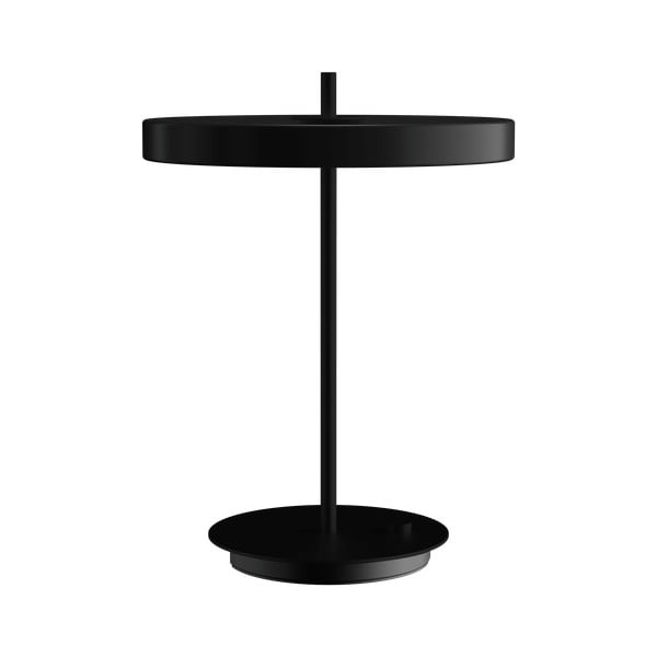 Černá kovová LED stmívatelná stolní lampa s kovovým stínidlem (výška 41,5 cm) Asteria Table – UMAGE