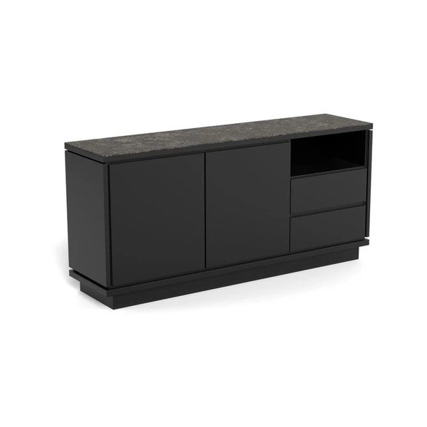 Černá komoda z MDF 160x75x40 cm Tribeca – Actona