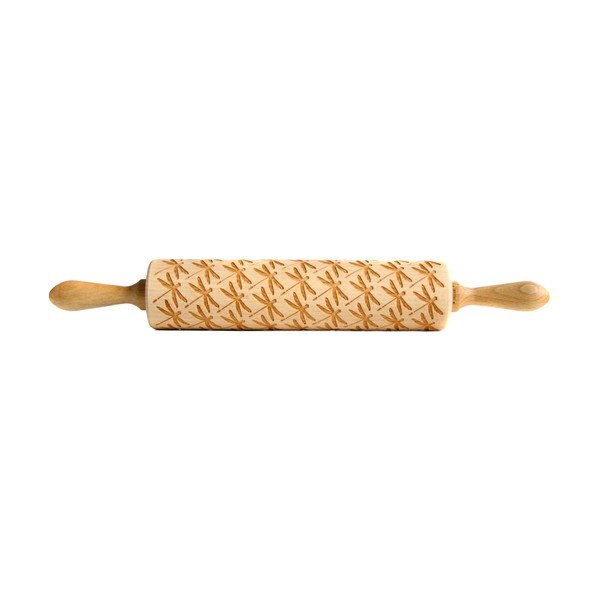 Dřevěný embosovaný váleček Dragonfly – Valek